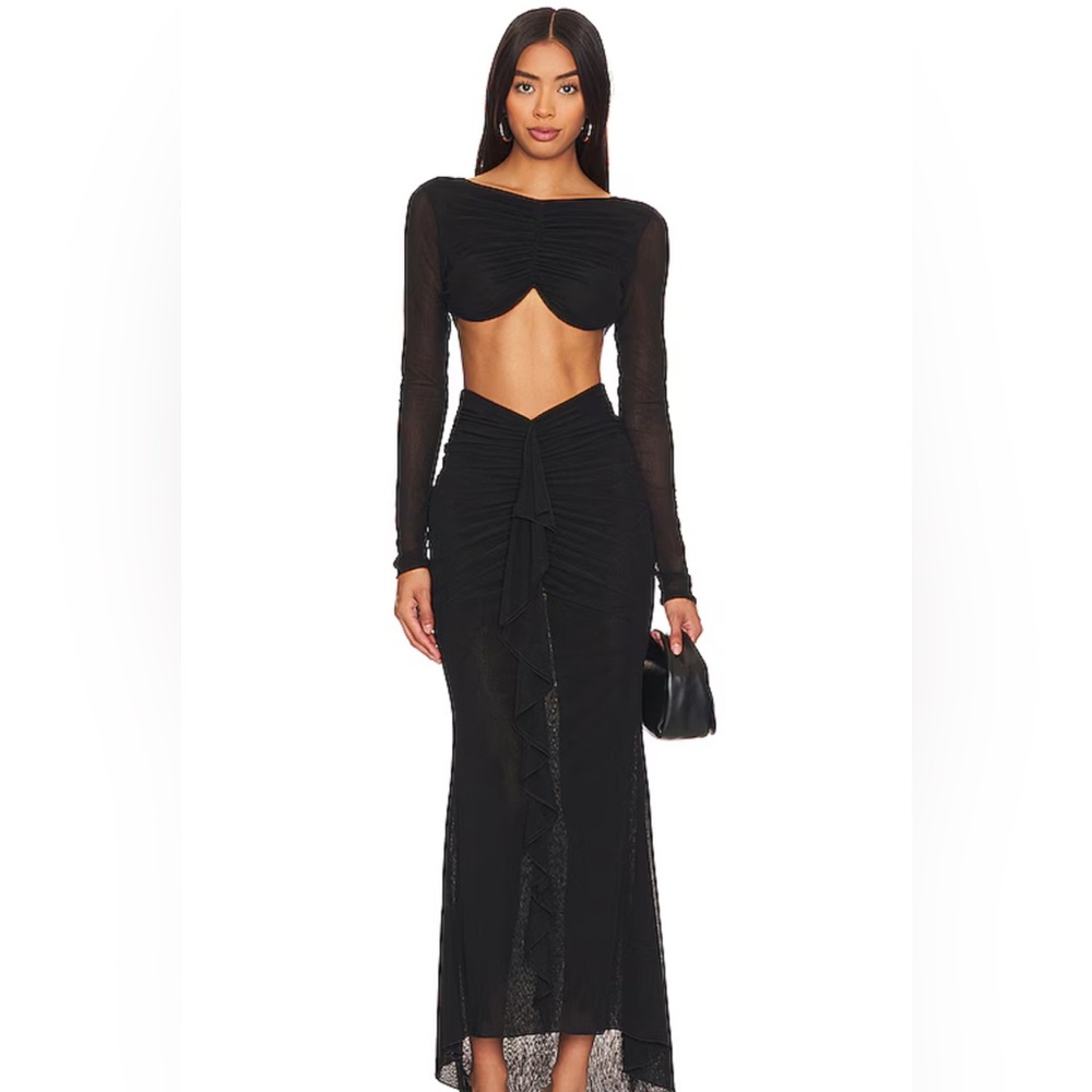 NBD -  Deepa Maxi Skirt in Black.